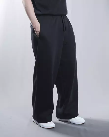 BC Wideleg Black Sweatpants - Mens Pants - BC442-990 - 1