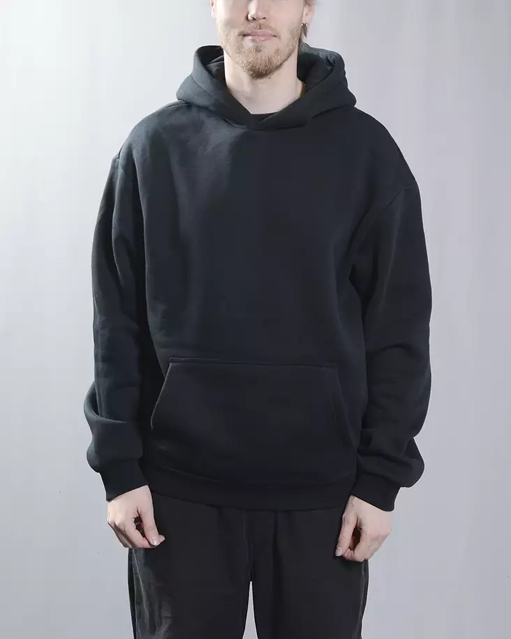 BC Black Label Fluffy Huppari - Musta - Miesten Hupparit - BC284-990 - 1