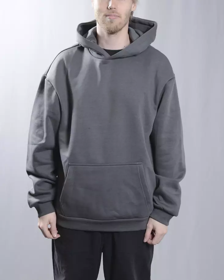 BC Black Label Fluffy huppari Harmaa - Miesten Hupparit - BC284-970 - 1