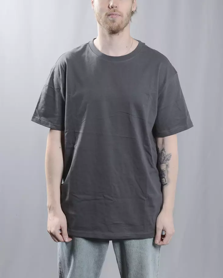BC Black Label premium oversize tumman harmaa T-Paita - Miesten T-paidat - BC102-970 - 1