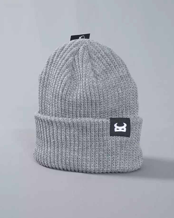 Bronx Clothing Heavy Rib Label Beanie - Beanies - BC1502RB-0102-930 - 1