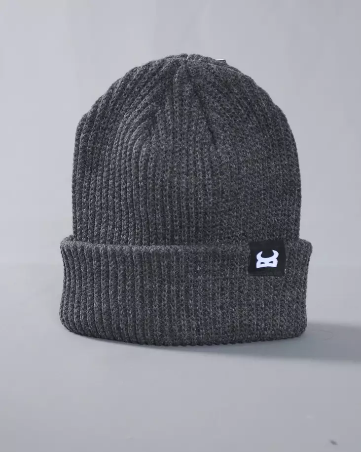 Bronx Clothing Heavy Rib Label Beanie - Beanies - BC1502RB-0102-980 - 1