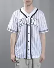 Karl Kani Serif Pinstripe Baseball Shirt - Mens t-shirts - 6033361 - 1