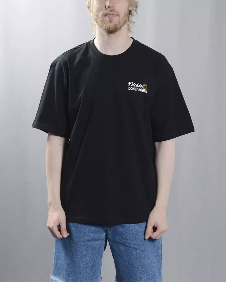 Dickies Donut House T-paita - Musta - Miesten T-paidat - DK0A87QNBLK1 - 1