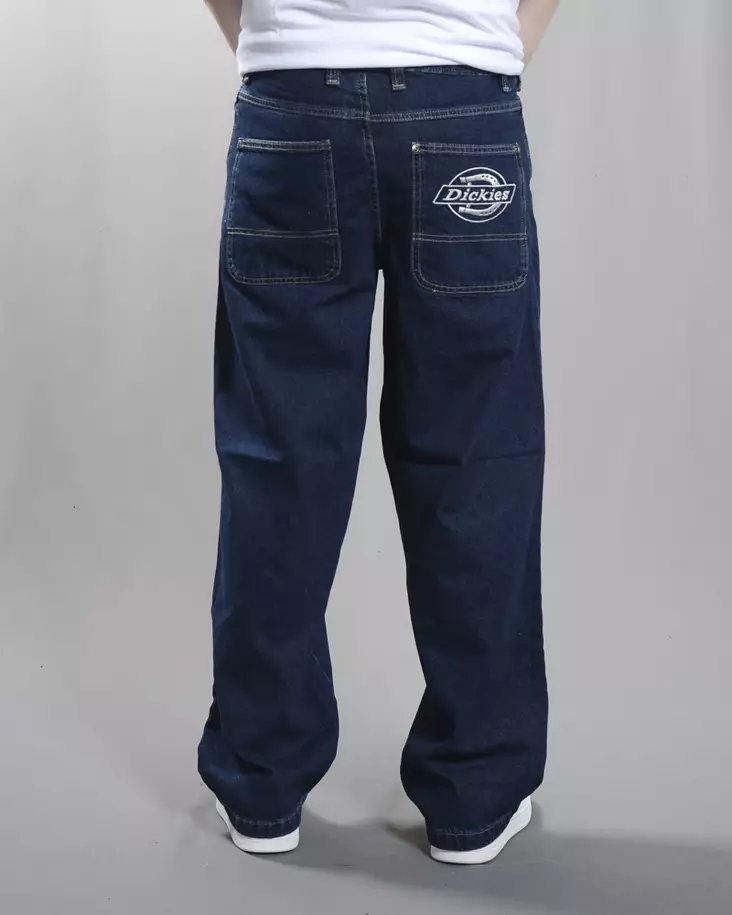 Dickies Hillham Denim Baggy farkut – Rinsed - Miesten Farkut - DK0A87NK0DD1 - 1