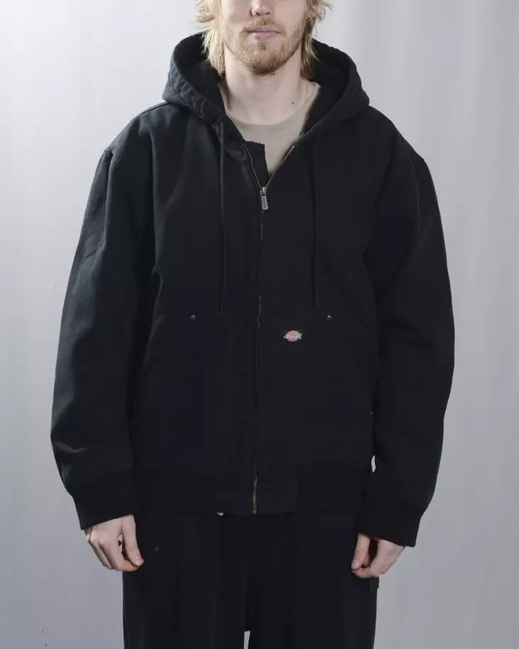 Dickies Hilham Hooded Canvas Jacket - Mens Jackets - DK0A87O5BLK1 - 1