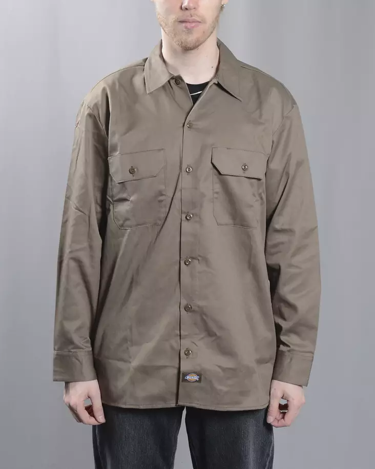 Dickies Work Shirt L/S Rec - Mens Collar Shirts - DK0A4Y26MR11 - 1
