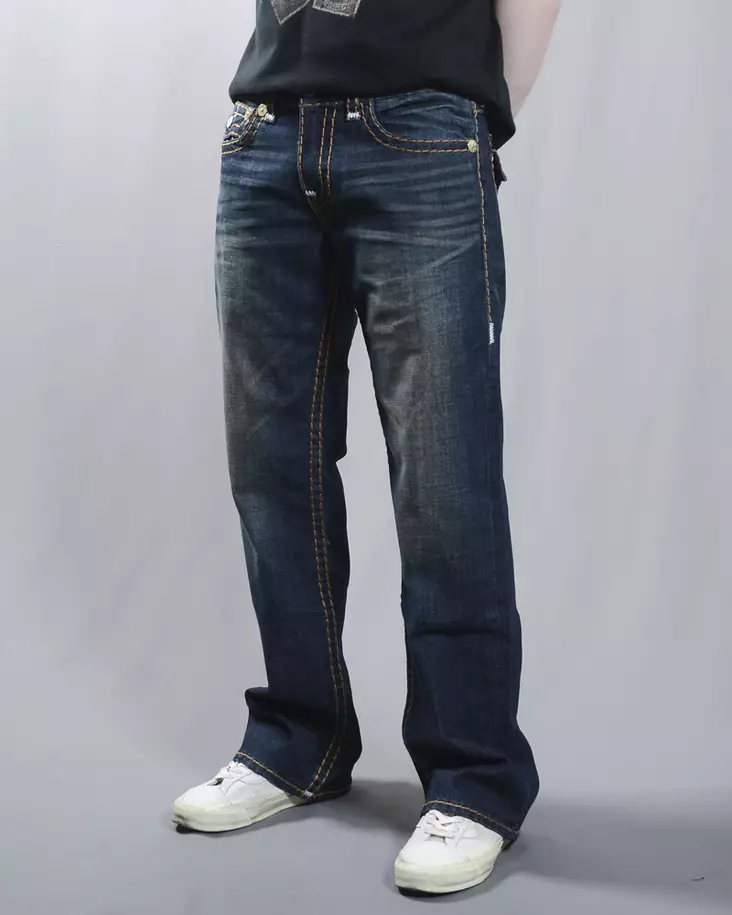 True Religion Billy Super T Flap Farkut - Spark Dark Wash - Miesten Farkut - 109833 - 1