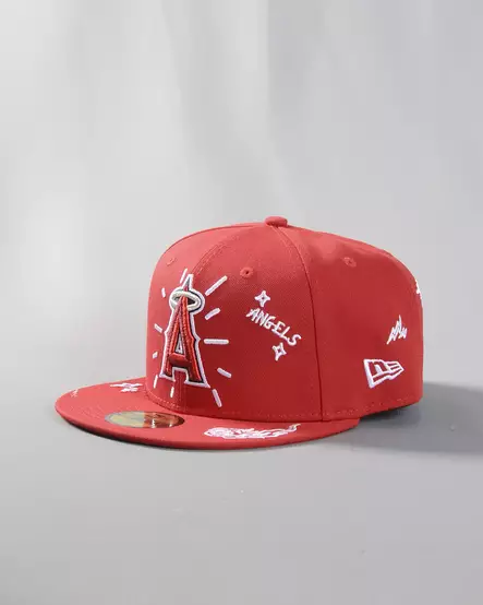 New Era 59FIFTY Los Angeles Angels MLB Scribble Fitted - Lippikset - 60955854 - 1
