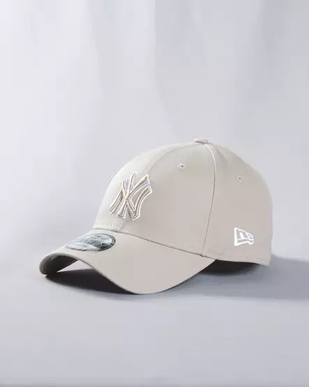 New Era 9FORTY New York Yankees Outline Strapback Beige - Lippikset - 60675524 - 1