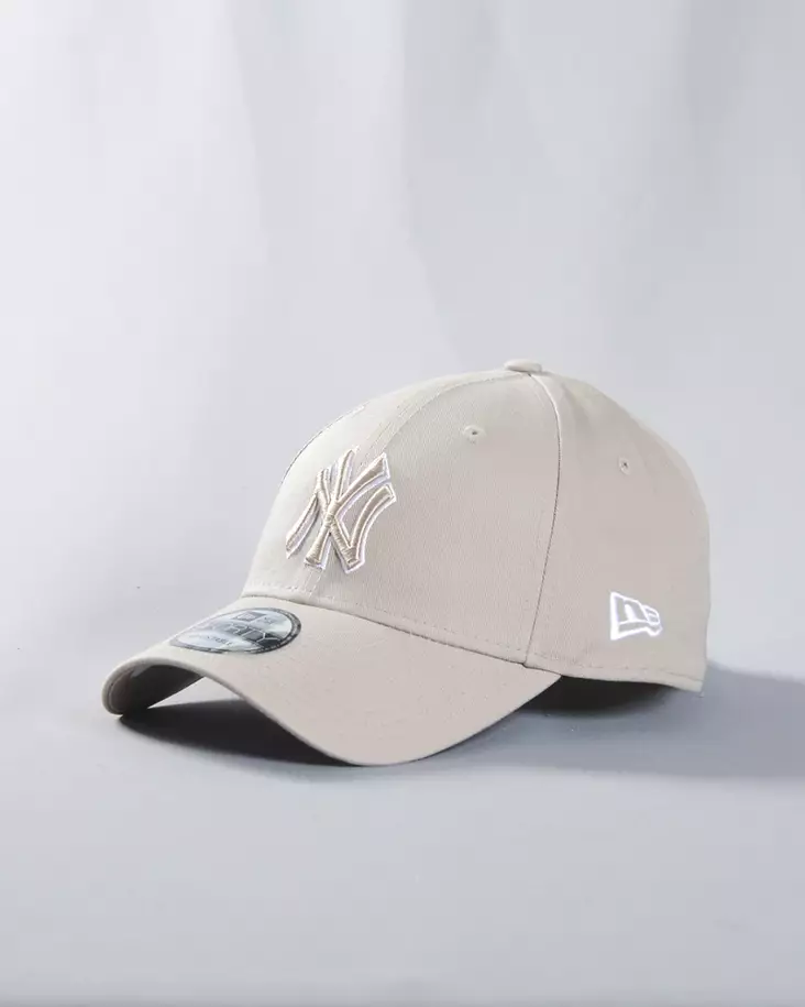 New Era 9FORTY New York Yankees Outline Strapback Beige - Lippikset - 60675524 - 1