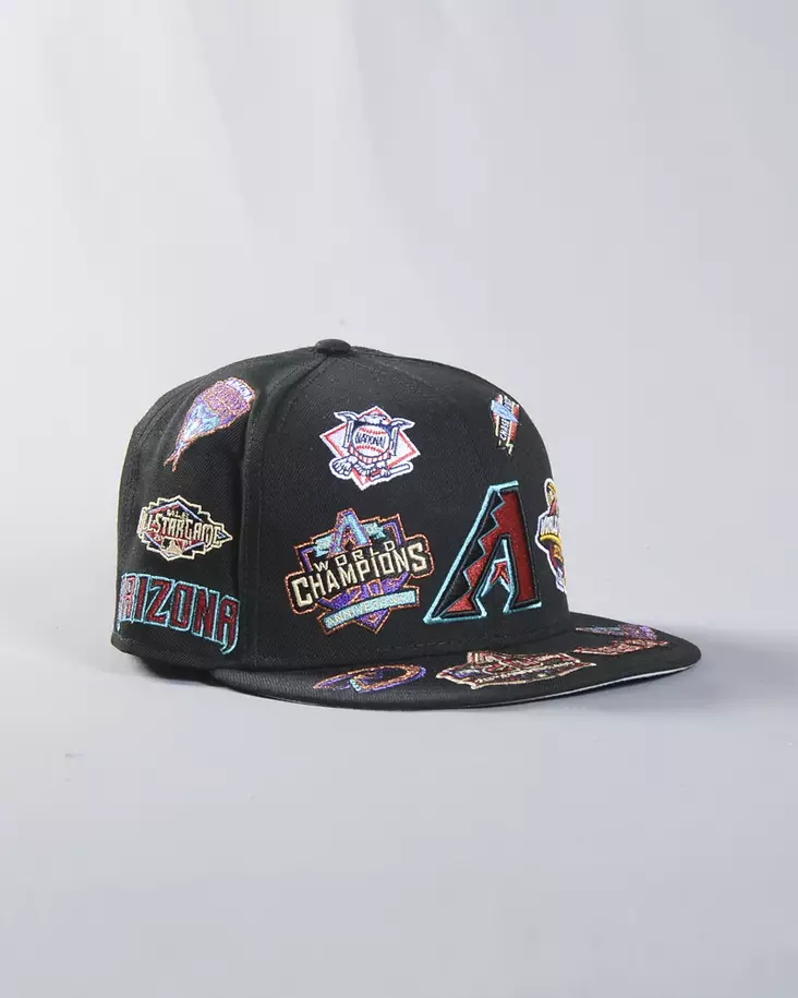 New Era 59FIFTY All Over Logo Arizona DiamondBacks Fitted - Lippikset - 60803275 - 1