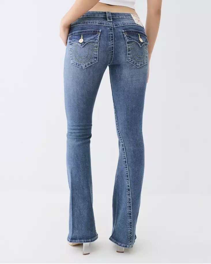 True Religion Joey Low Rise Flare Flap - Ladies Jeans - 208275 - 1
