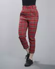 Ladies High Waist Checker Cropped Pants - Ladies Pants - TB2846 - 1