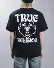 True Religion Wavy Logo Buddha Face T-paita musta - Miesten T-paidat - 110226 - 1