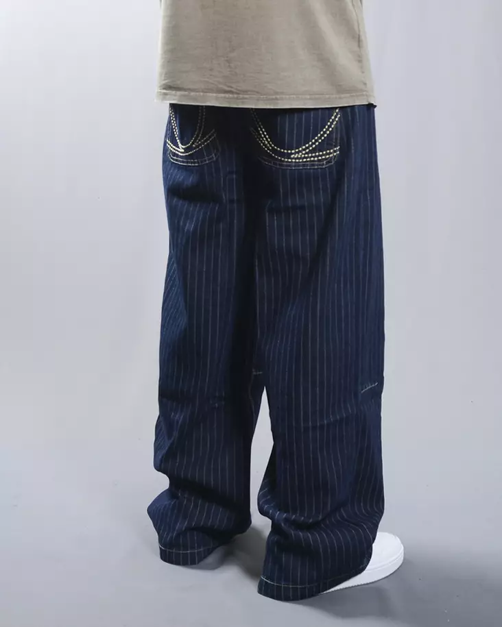 Karl Kani Pinstripe relaxed Baggy farkut - Miesten Farkut - PD00016506 - 1