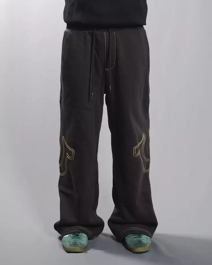 True Religion Baggy Big T Sweatpant - Ruskea - Miesten Housut - 109646 - 1