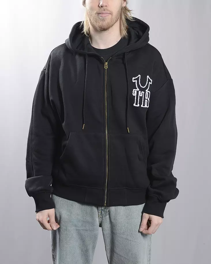 True Religion Rib Sticth cinched Zip Up - Hoodies - 109816 - 1