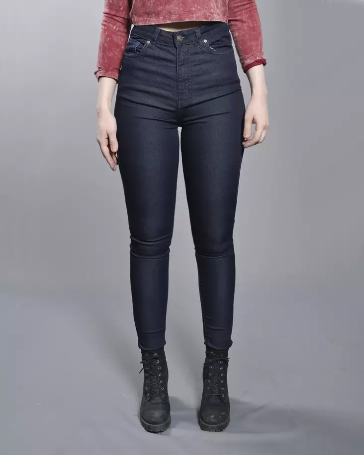 Urban Classics High Waist Dnm Skinny Jns - Naisten Farkut - TB956 - 1