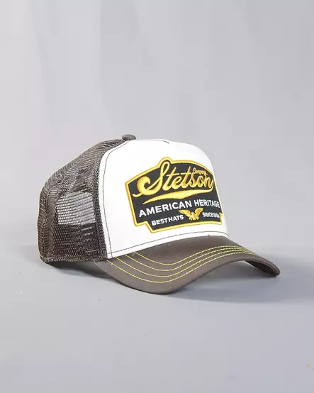 Stetson America Heritage Classic Trucker - Ruskea/valkoinen - Lippikset - 7751103-67 - 1