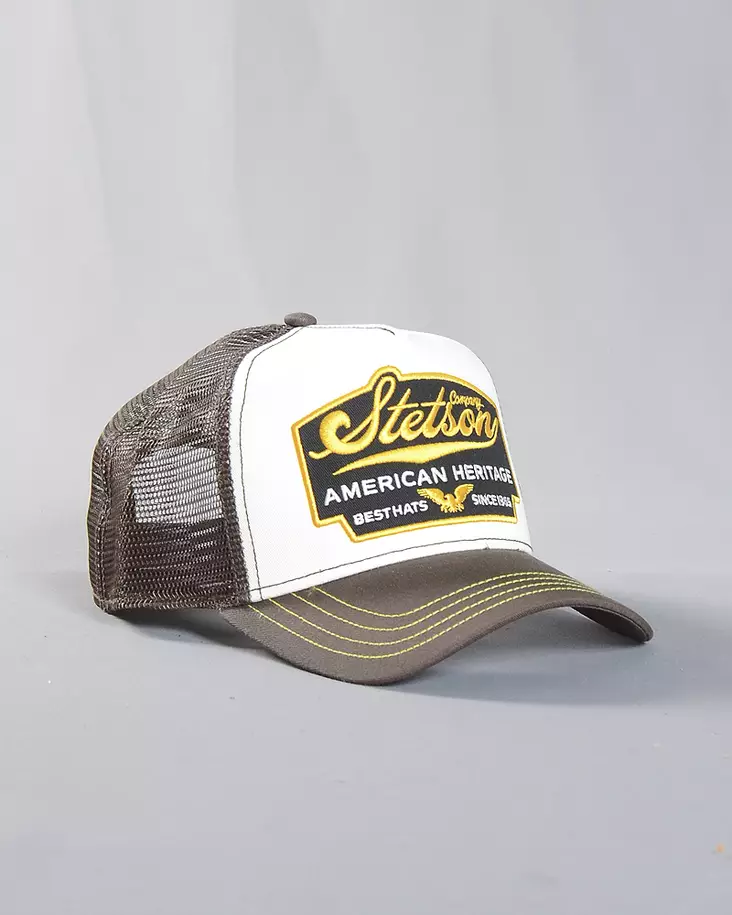 Stetson America Heritage Classic Trucker brown / white - Caps - 7751103-67 - 1