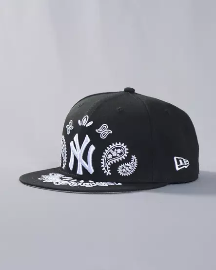 New Era 59FIFTY MLB Paisley NY Yankees Fitted Lippis - Musta - Lippikset - 60691178 - 1