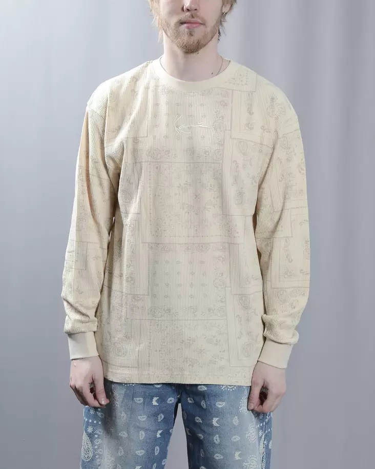 KARL KANI Signature Paisley waffle Paita - Miesten Collegepaidat - PD00005328 - 1