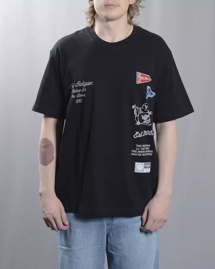 True Religion Uni Logo T-paita - Miesten T-paidat - 108918 - 1