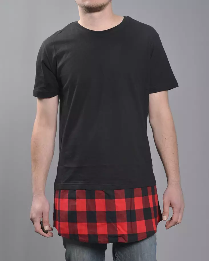 Urban Classic Long Shaped Flanell B.Shir - Mens t-shirts - TB1098 - 1