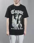 Tupac MATW Sepia Oversize T-shirt - Mens t-shirts - MT1809 - 1