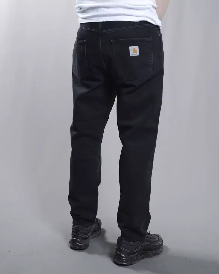 Carhartt WIP Newel Mustat Farkut - Miesten Farkut - I029208.89 - 1