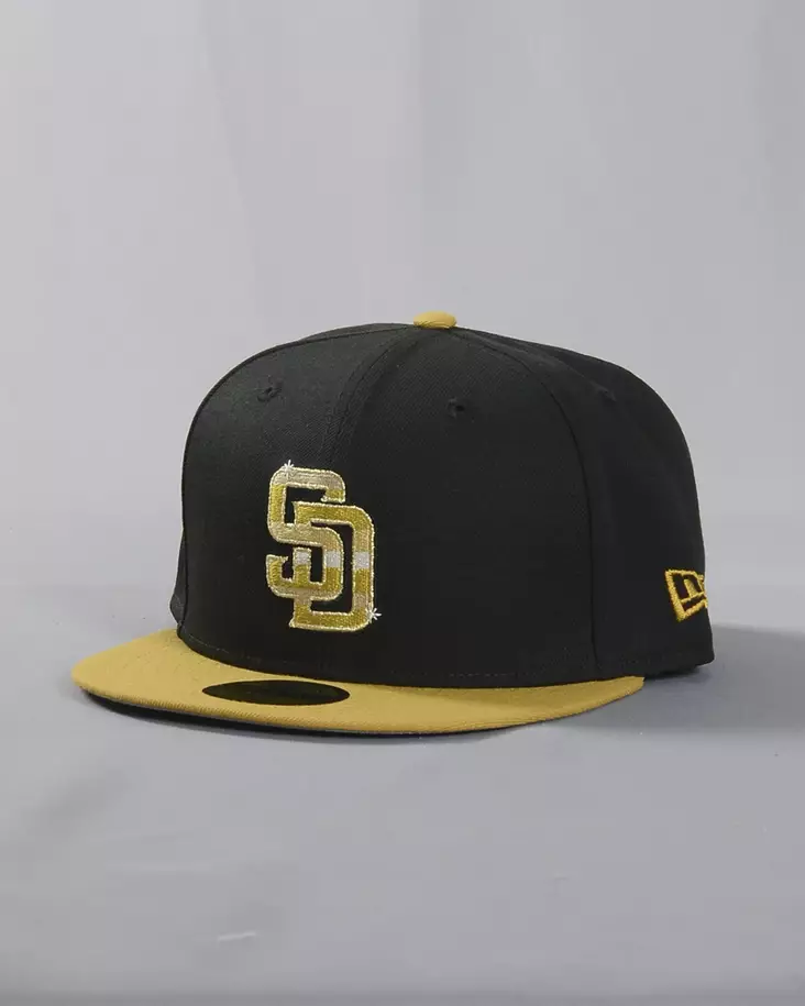New Era 59FIFTY Day San Diego Padres Fitted Lippalakki - musta/kulta - Lippikset - 60750829 - 1