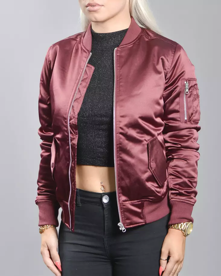 Urban Classics L. Satin Bomber Jacket - Ladies Jackets - TB1279 - 1