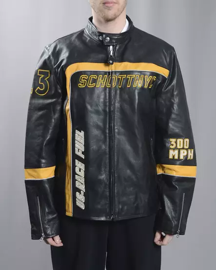 Schott NYC Blouson Motard Badges Jacket - Mens Jackets - LCVINTAGE - 1
