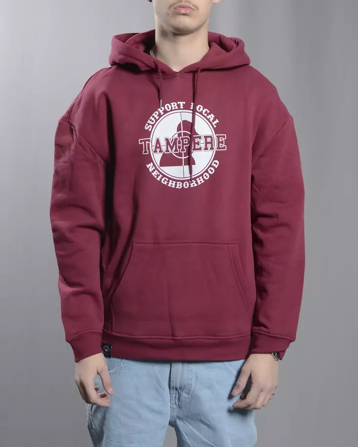 BC Tampere Oversize Punainen Huppari - Miesten Hupparit - BCB006-440-002TRE - 1