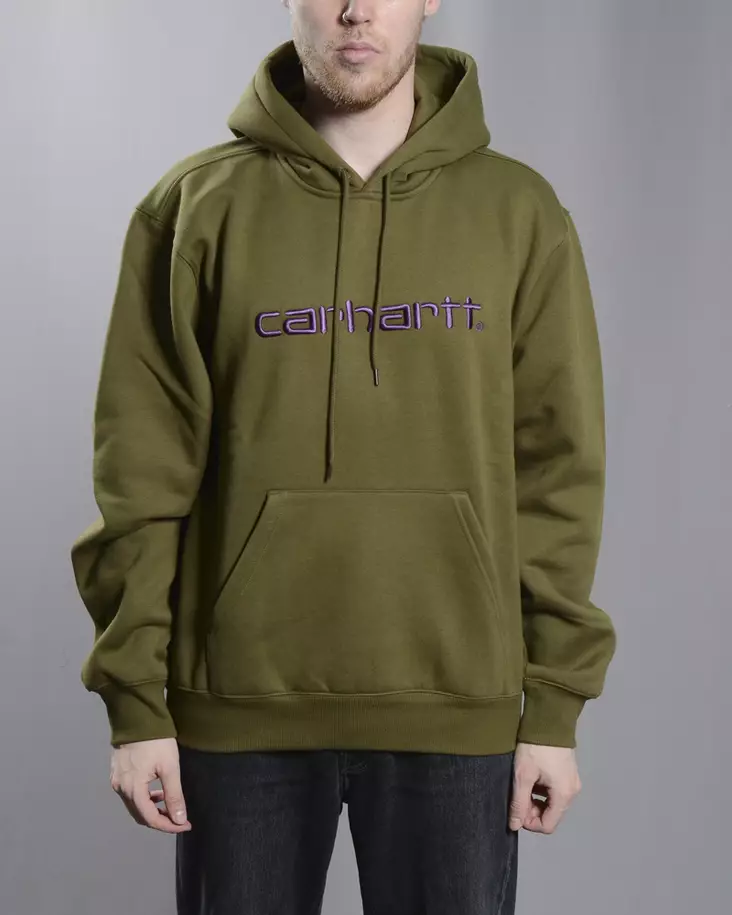 CARHARTT WIP Hooded Vihreä Huppari - Miesten Hupparit - I030547.1TE - 1
