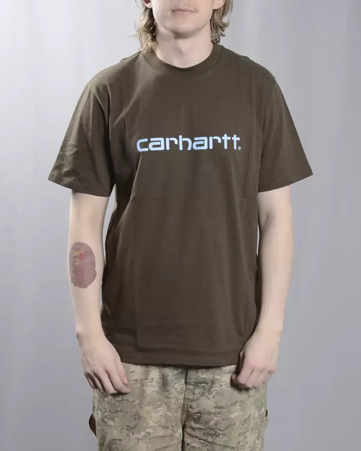 Carhartt WIP S/S Script T-paita Liberica - Miesten T-paidat - I031047.2QG - 1