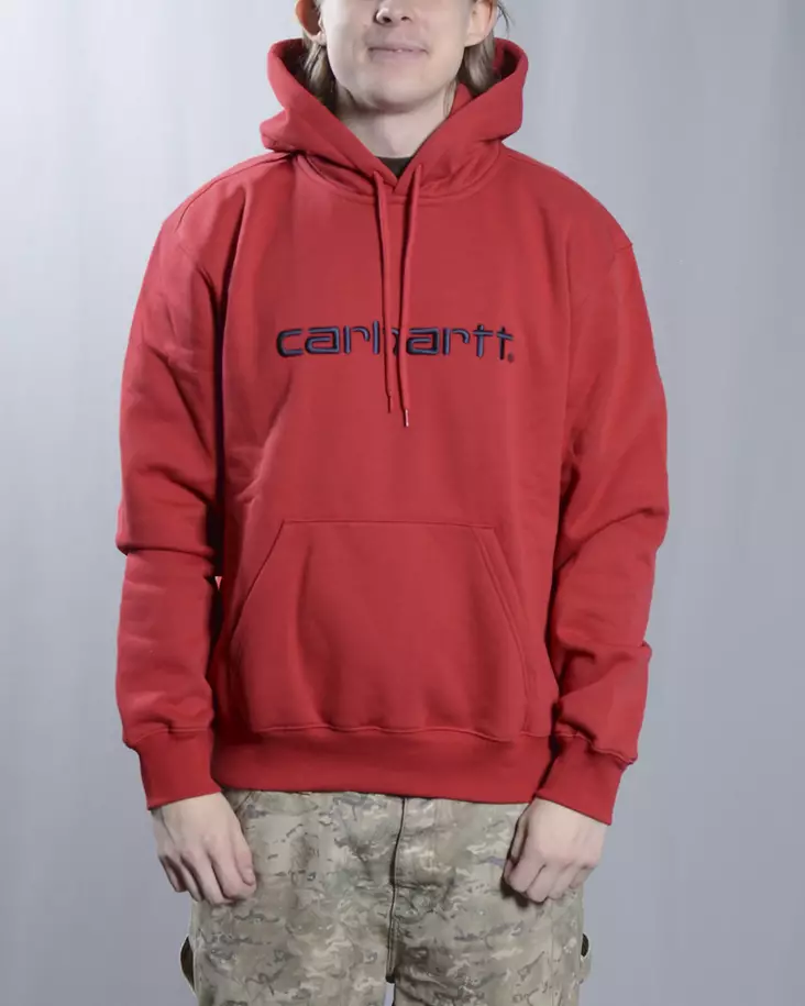 CARHARTT WIP Hooded Sweat Huppari Cherry - Miesten Hupparit - I030547.2QL - 1