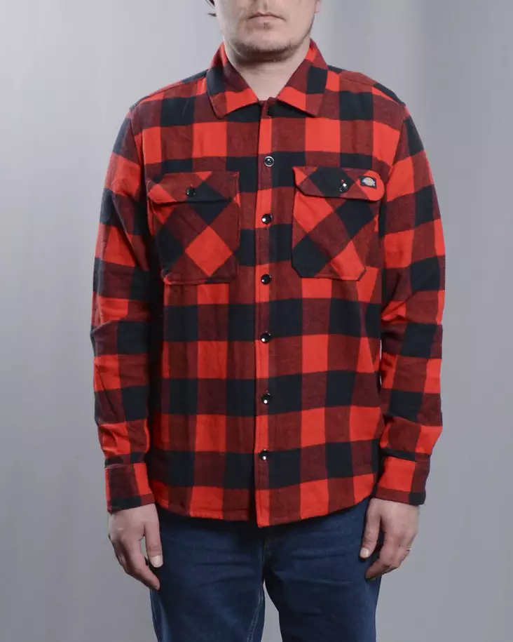 Dickies Sacramento Paita - Punainen - Miesten kauluspaidat - DK0A4XDZ-RDX - 1